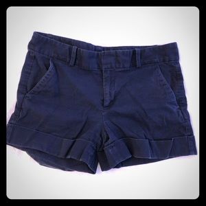 Navy blue chino shorts